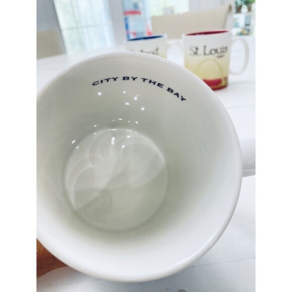 Lot of 3 Starbucks Collector Series Mugs Detroit Vtg San Francisco St. Louis - Picture 16 of 16